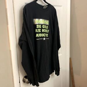 Plus Size - Warning Tee - Big Girls are Highly Addictive!!!